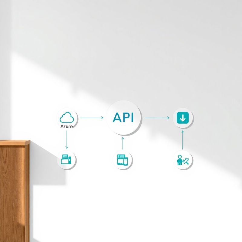 Diagramm einer API-Integration zwischen Coursefactory, CRM und HRMS